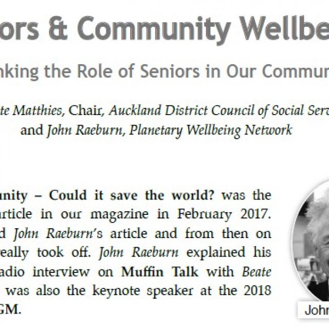Seniors & Community Wellbeing